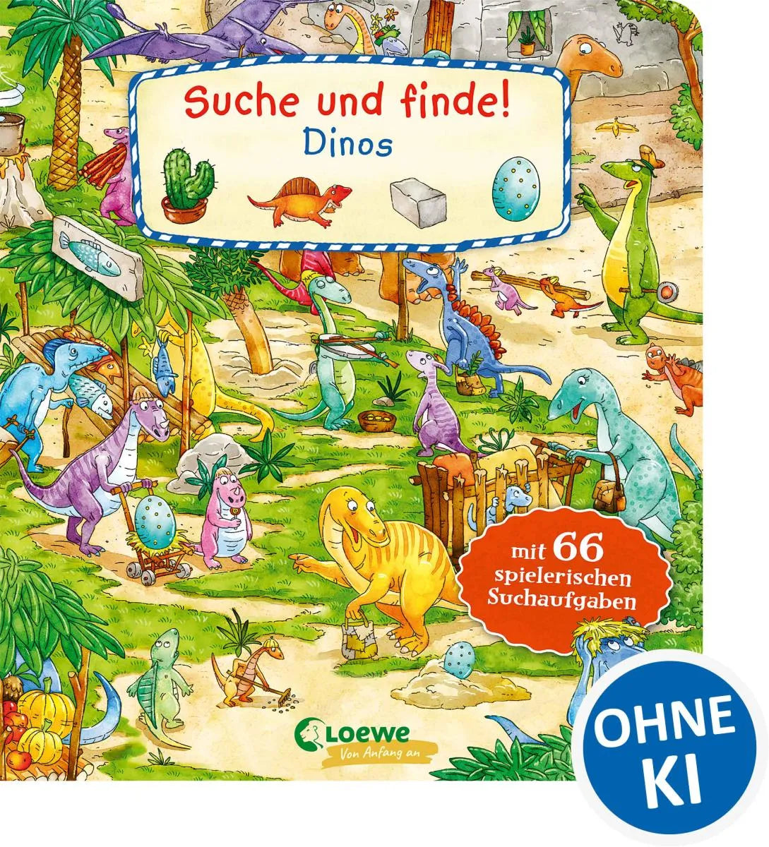 Cover: Suche und finde! - Dinos (E-Book) von Loewe Meine allerersten Bücher