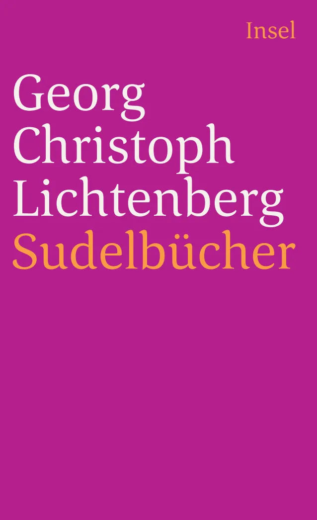Buchcover von 'Sudelbücher' - Taschenbuch von Georg Christoph Lichtenberg