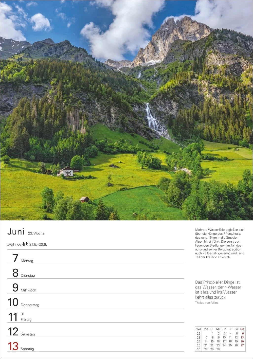 Südtirol Wochenplaner 2027 - Eine Reise in 53 Bildern – Ansicht