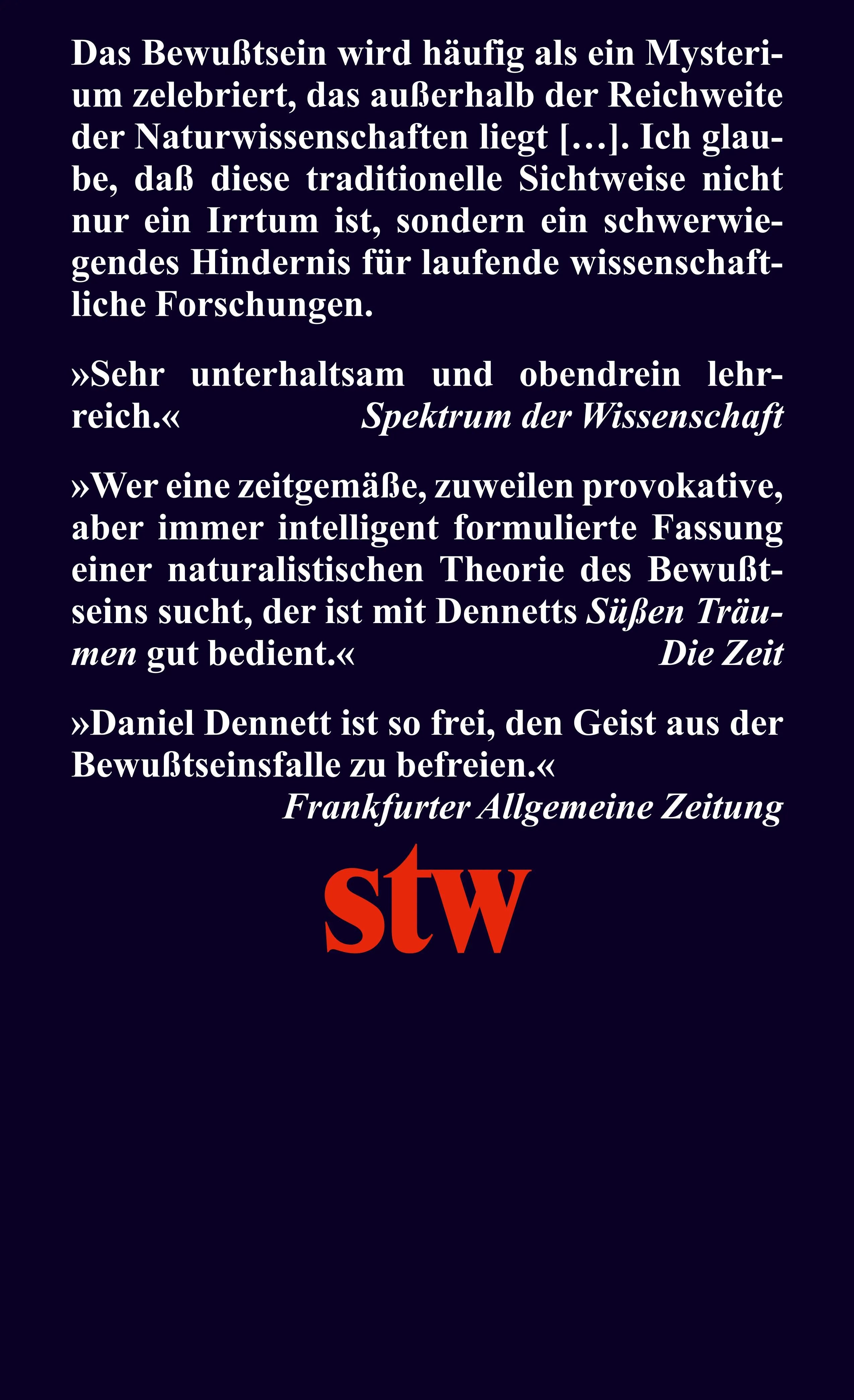 Buchrückseite von 'Süße Träume' mit Klappentext - Taschenbuch