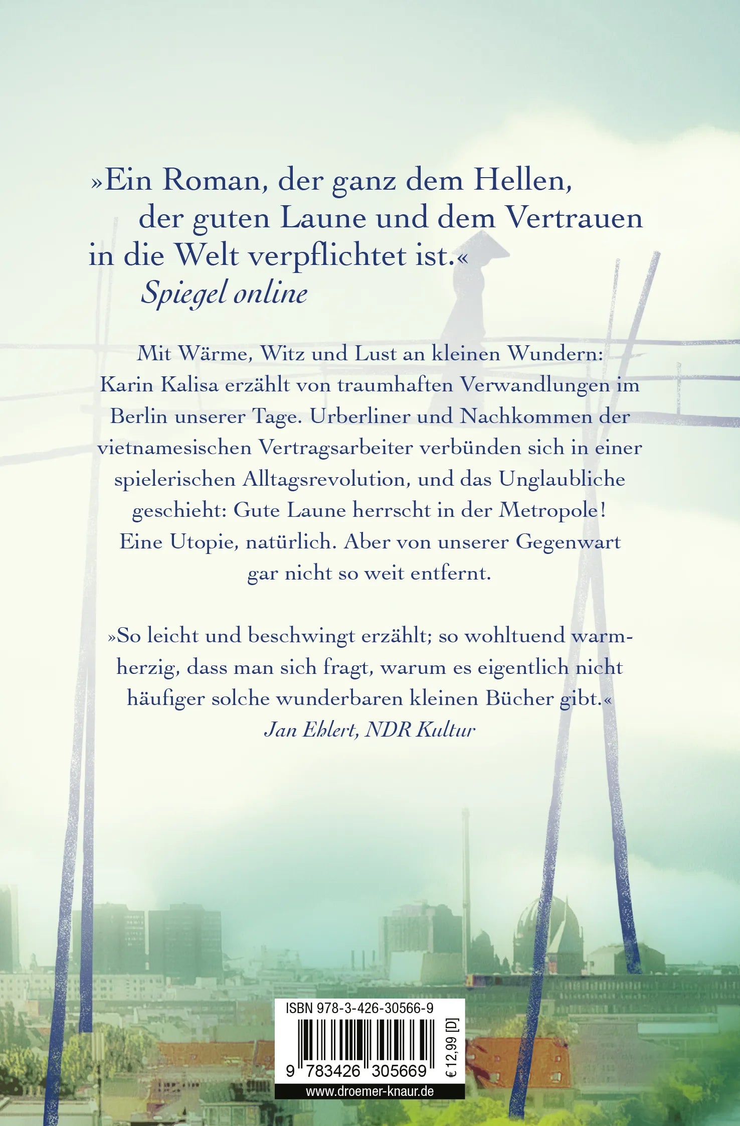 Buchrückseite von 'Sungs Laden' mit Klappentext - Taschenbuch