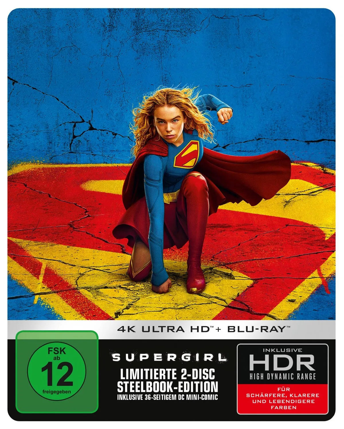 4K UHD Blu-ray-Cover: Supergirl. Regie: Craig Gillespie