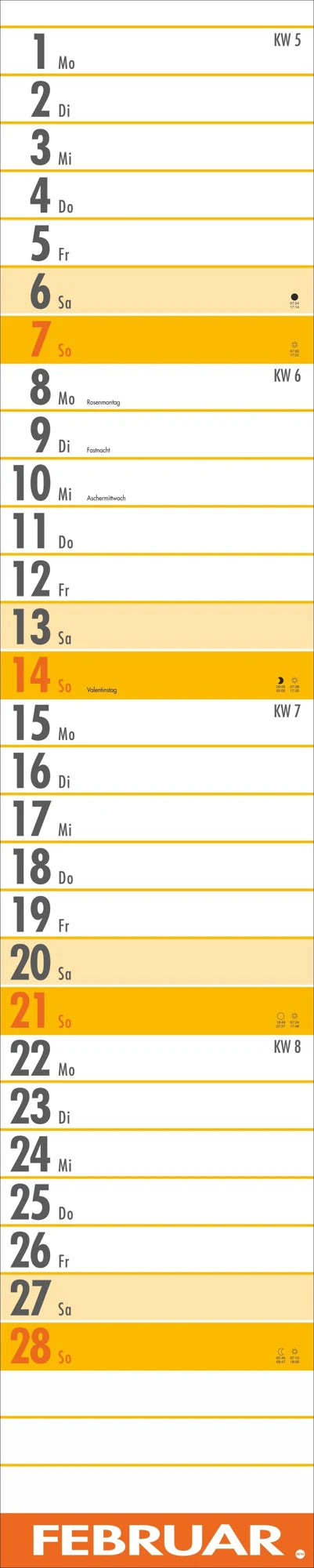Supermemo Kalender 2027 – Ansicht