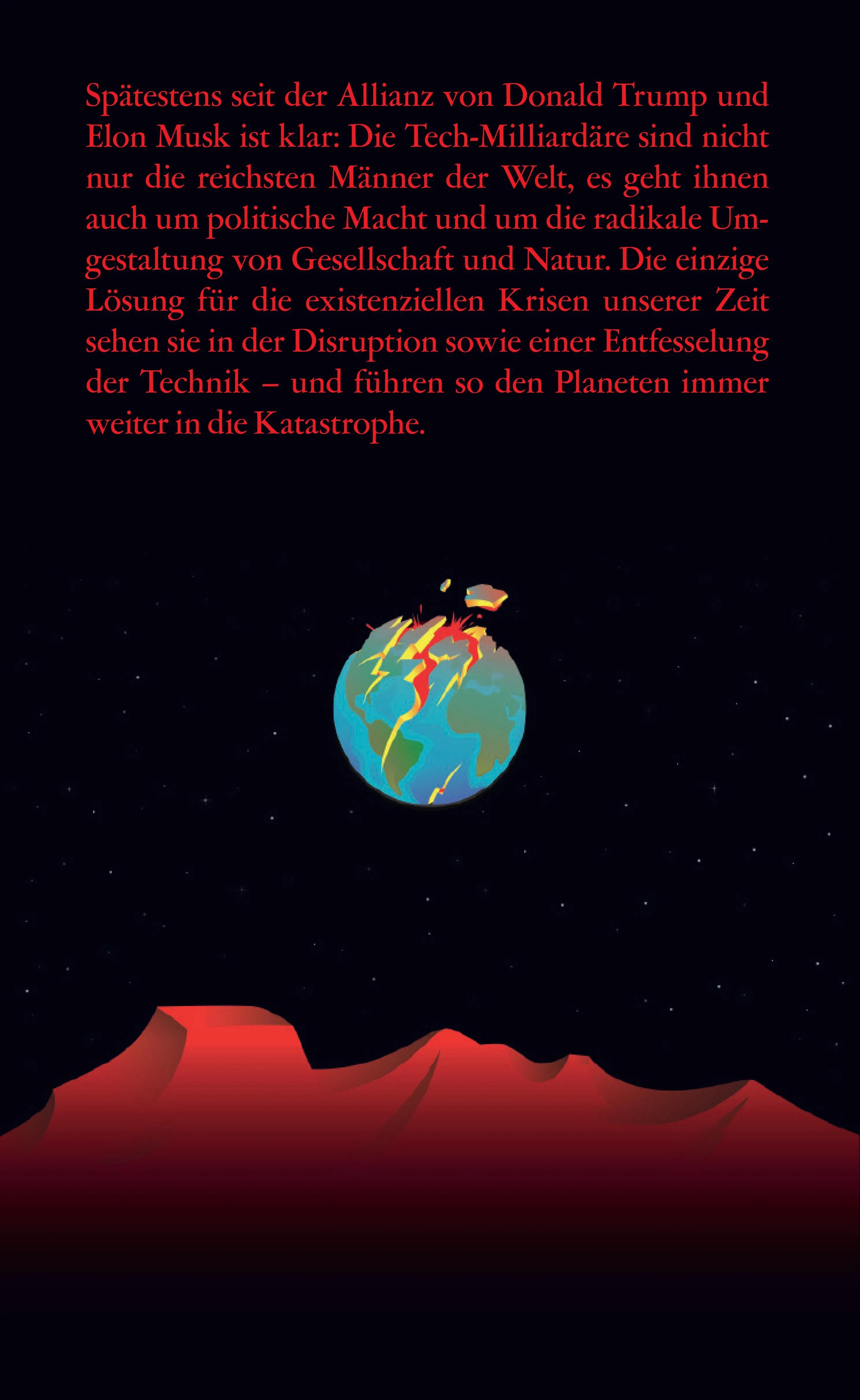 Buchrückseite von 'Survival of the Richest' mit Klappentext - Paperback