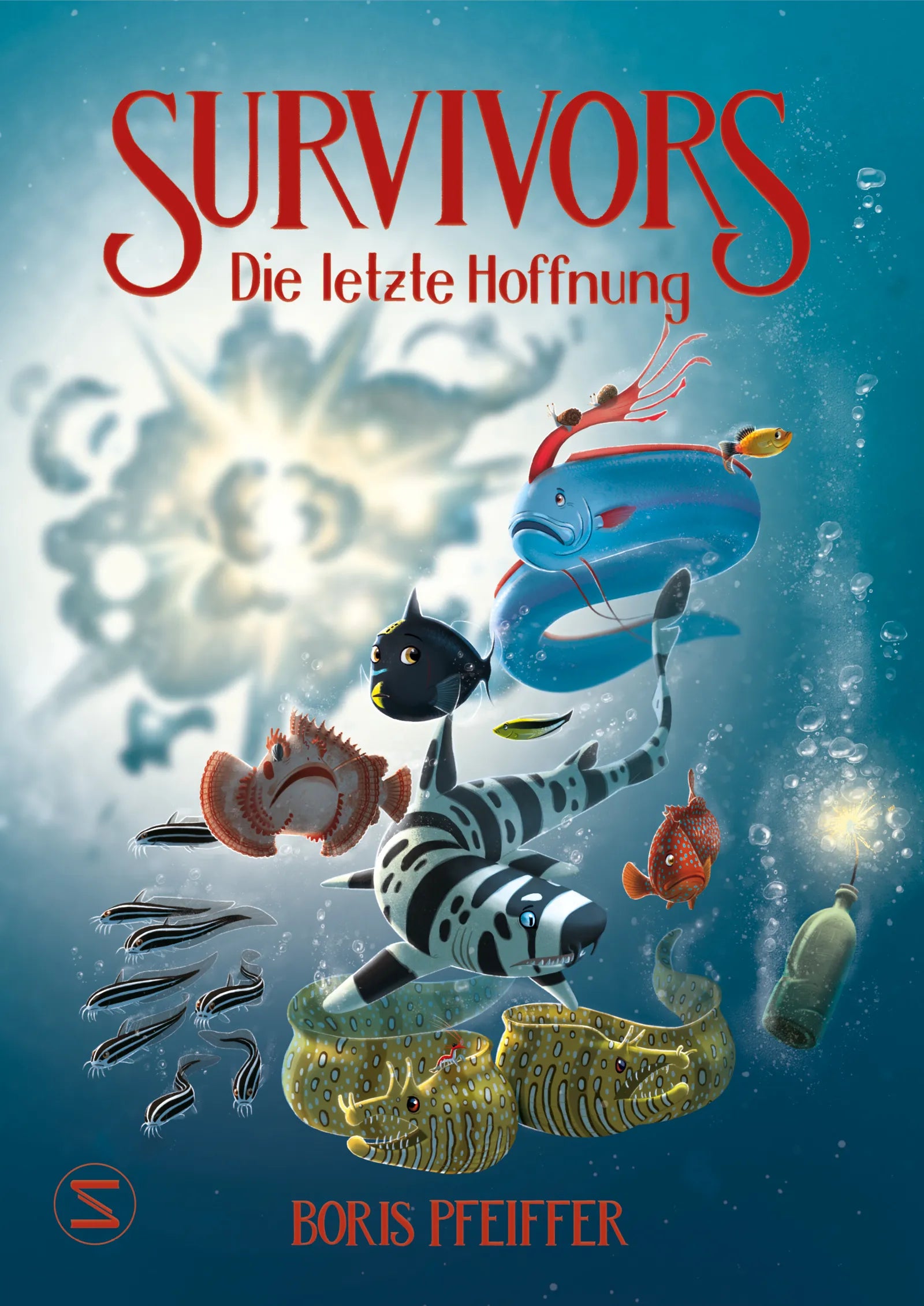 Buchcover von 'Survivors - Die letzte Hoffnung' - Gebundene Ausgabe von Boris Pfeiffer