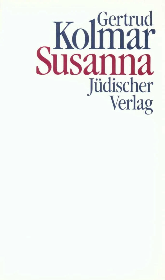 Cover: Susanna (Taschenbuch) von Gertrud Kolmar