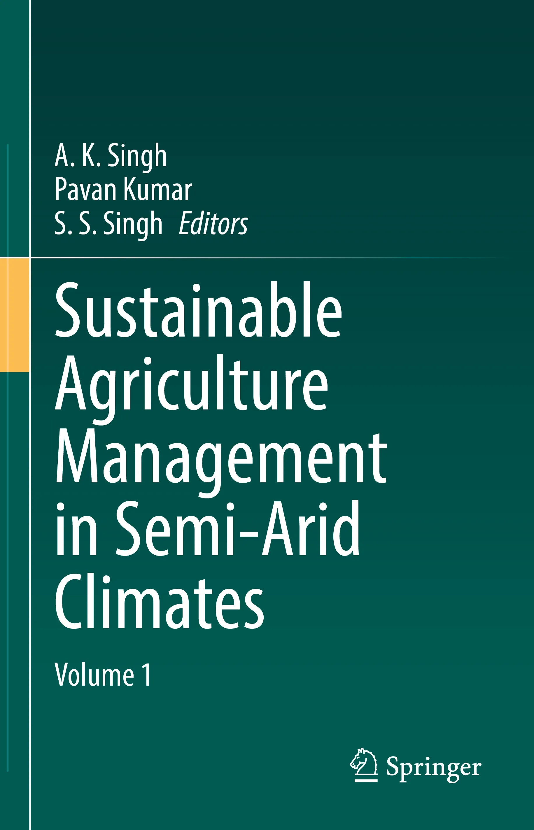 Cover: Sustainable Agriculture Management in Semi-Arid Climates (E-Book)