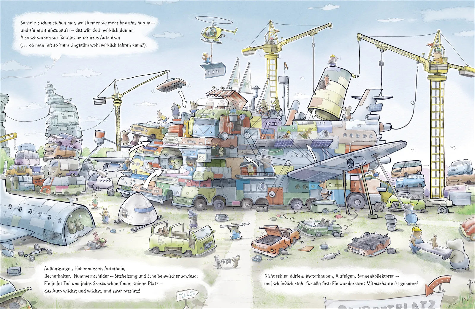 Produktansicht: Die unglaubliche Geschichte vom verrücktesten, riesigsten Mitmachmobil der Welt (Gebundene Ausgabe)