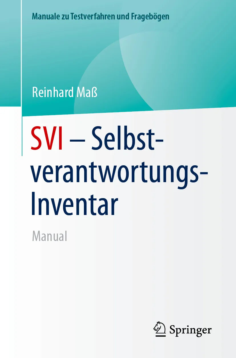 Cover: SVI - Selbstverantwortungs-Inventar (E-Book) von Reinhard Maß