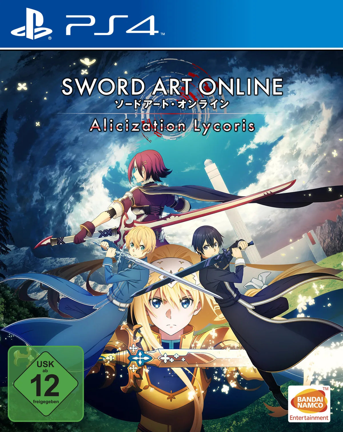 Cover: Sword Art Online - Alicization Lycoris für Playstation 4. Publisher: Bandai Namco Entertainment Germany