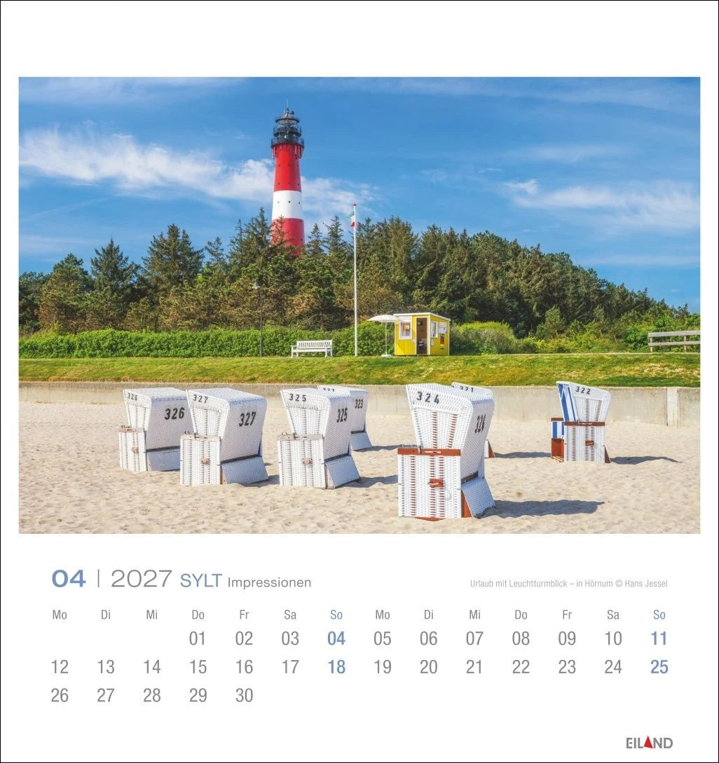 Sylt Impressionen Postkartenkalender 2027 – Ansicht