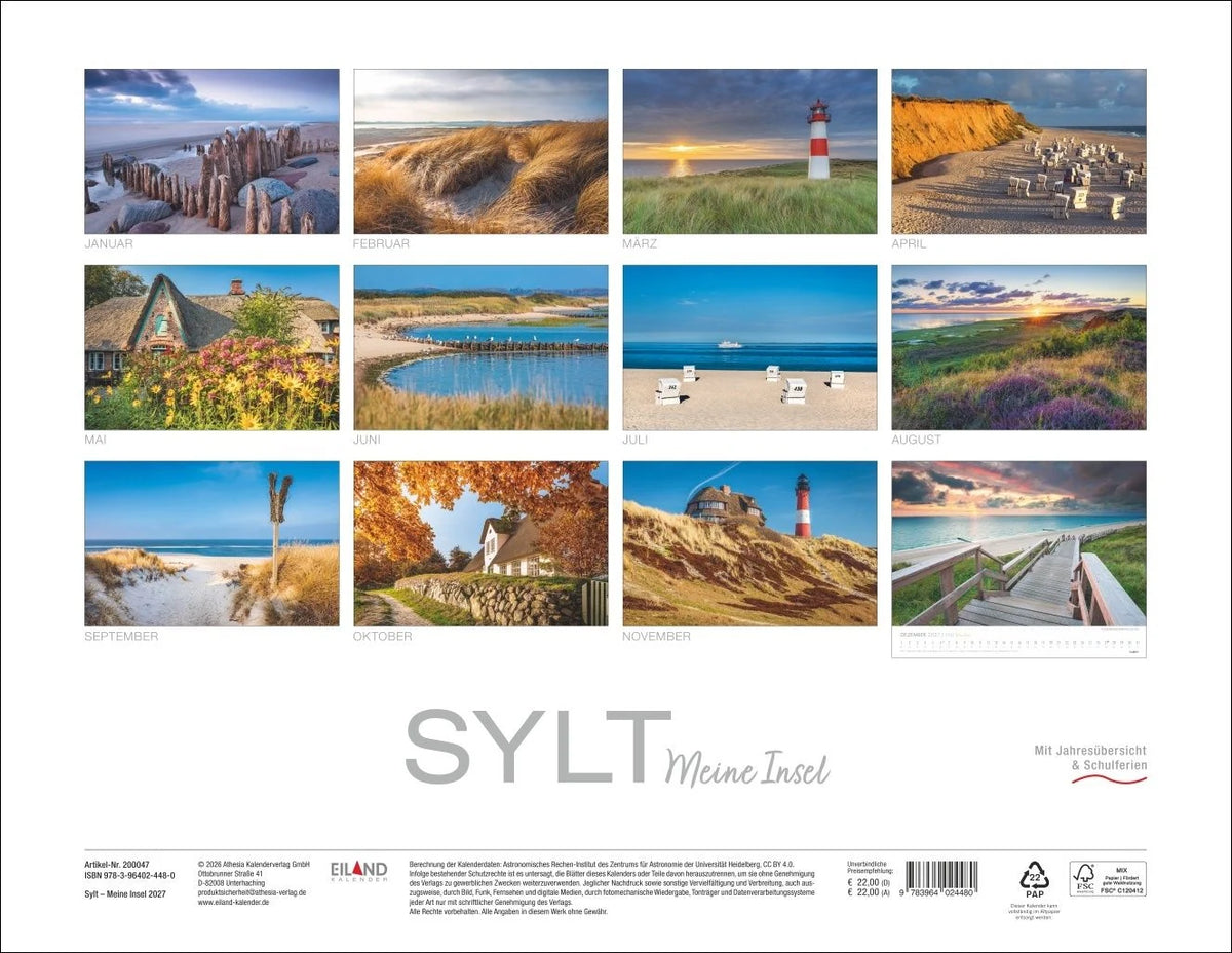 Sylt - Meine Insel Kalender 2027 – Ansicht