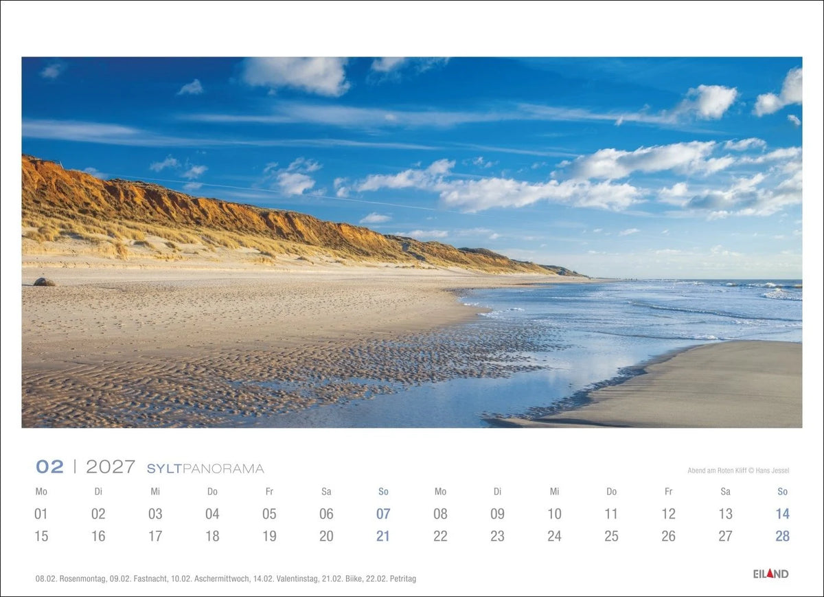 Sylt Panorama-Postkartenkalender 2027 - Hans Jessel – Ansicht