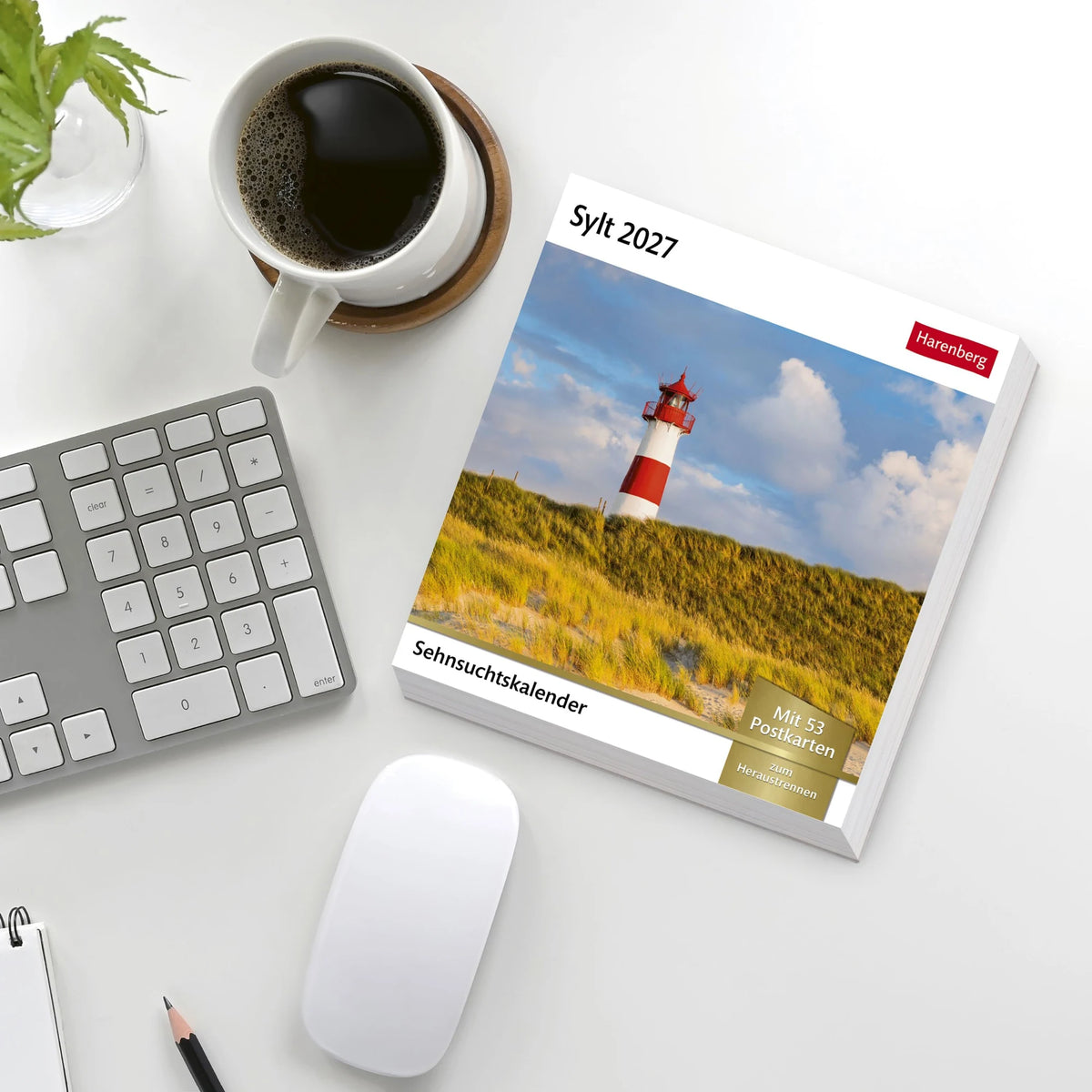 Sylt Sehnsuchtskalender 2027 - Wochenkalender mit 53 Postkarten – Ansicht