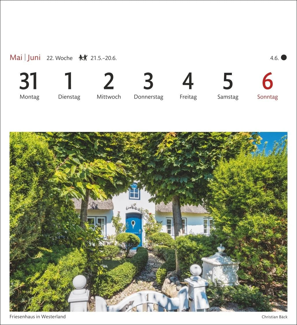 Sylt Sehnsuchtskalender 2027 - Wochenkalender mit 53 Postkarten – Ansicht
