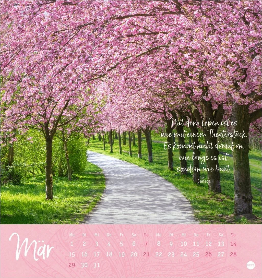 Tage voller Glück Postkartenkalender 2027 – Ansicht