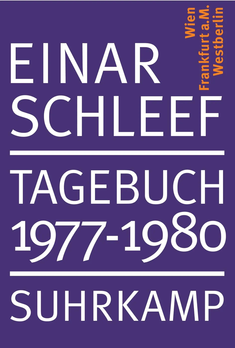 Buchcover von 'Tagebuch 1977–1980' - Taschenbuch von Einar Schleef