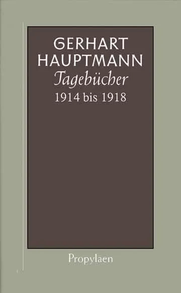 Tagebücher 1914 bis 1918
