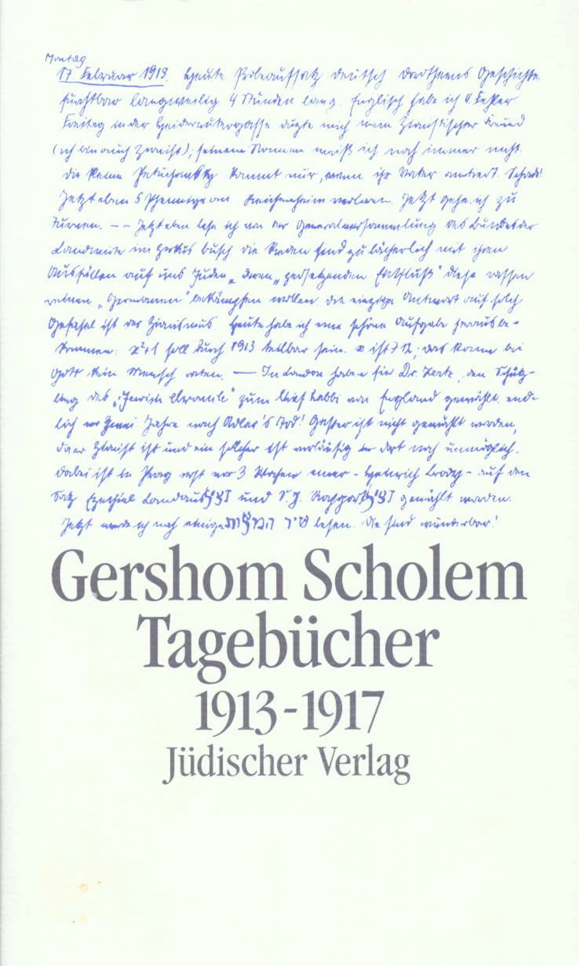 Buchcover von 'Tagebücher nebst Aufsätzen und Entwürfen bis 1923' - Gebundene Ausgabe von Gershom Scholem