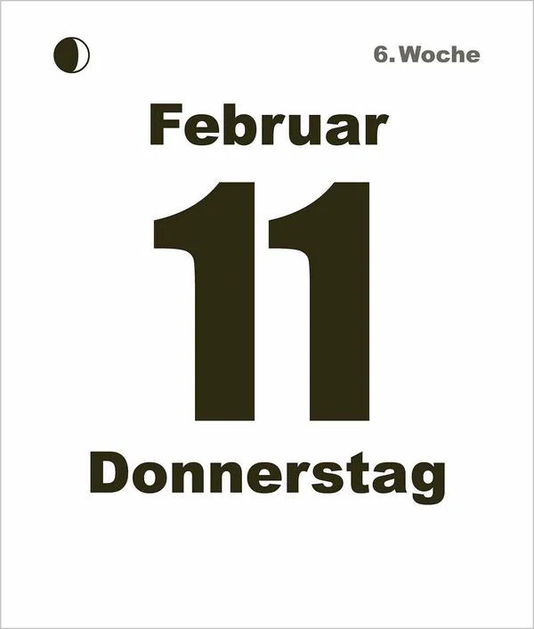 Tages-Abreißkalender Mini 2027 – Ansicht