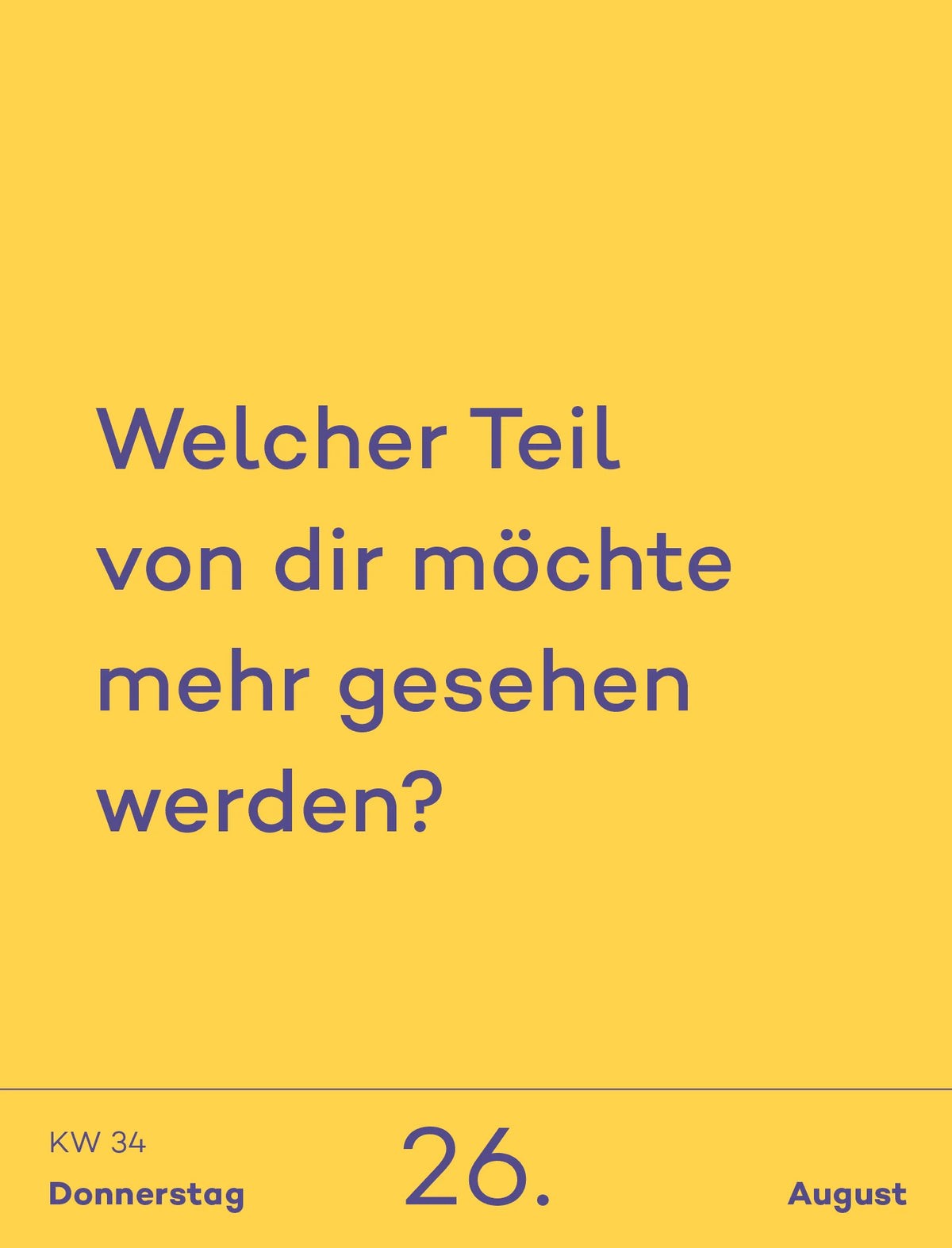 Tagesabreißkalender 2027: 6-Minuten – Ansicht