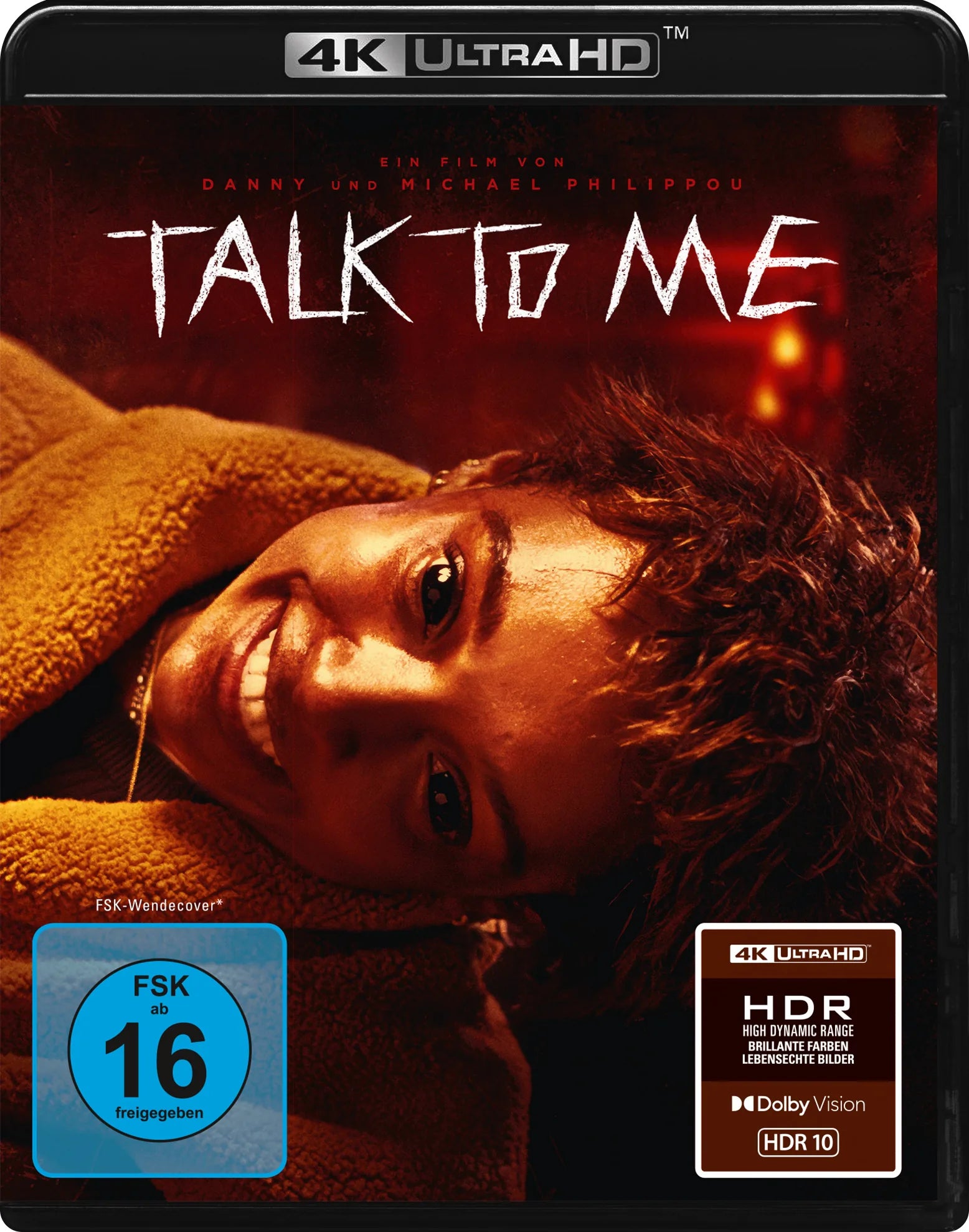 4K UHD Blu-ray-Cover: Talk to Me. Regie: Danny Philippou