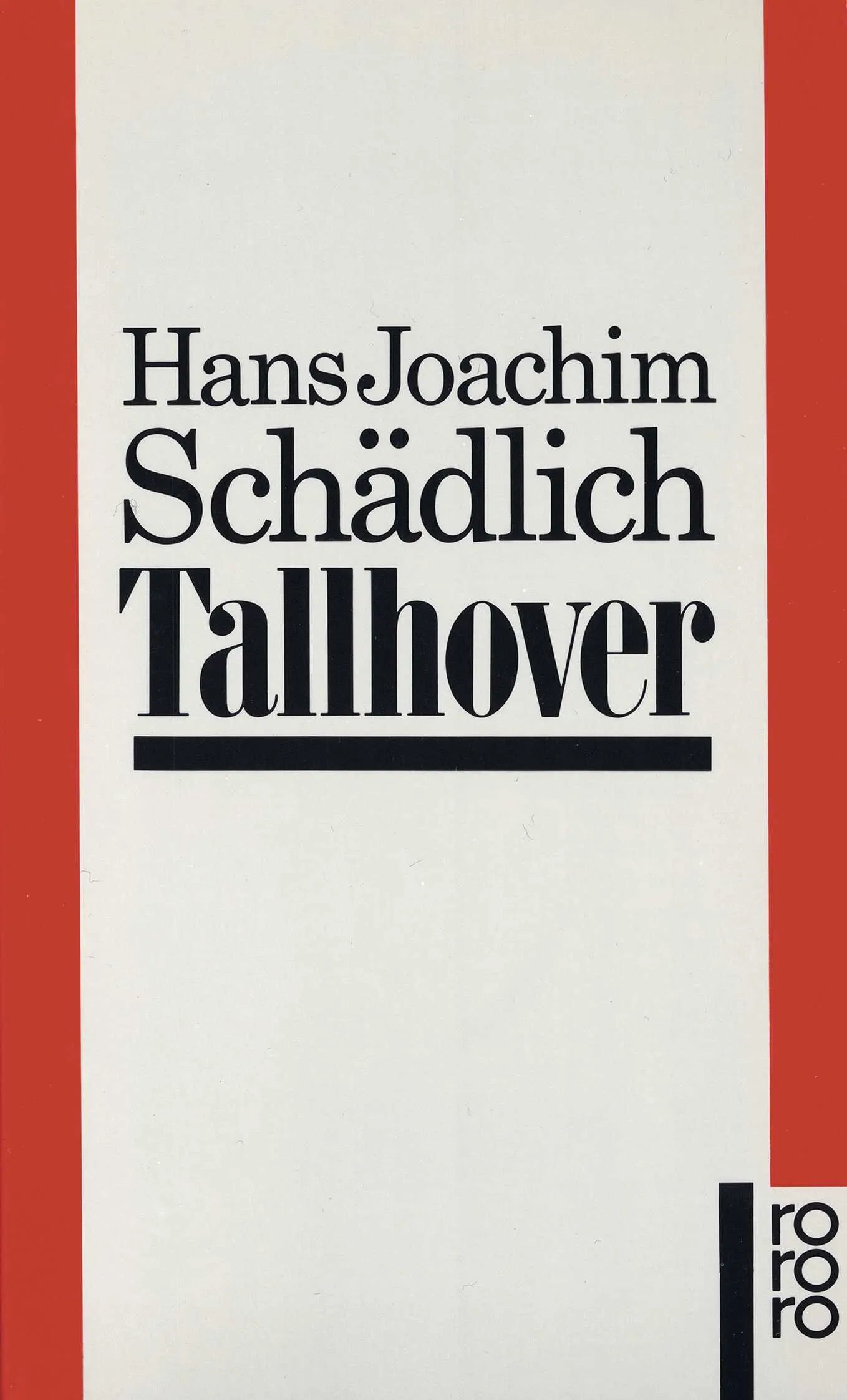 Buchcover von 'Tallhover' - Taschenbuch von Hans Joachim Schädlich
