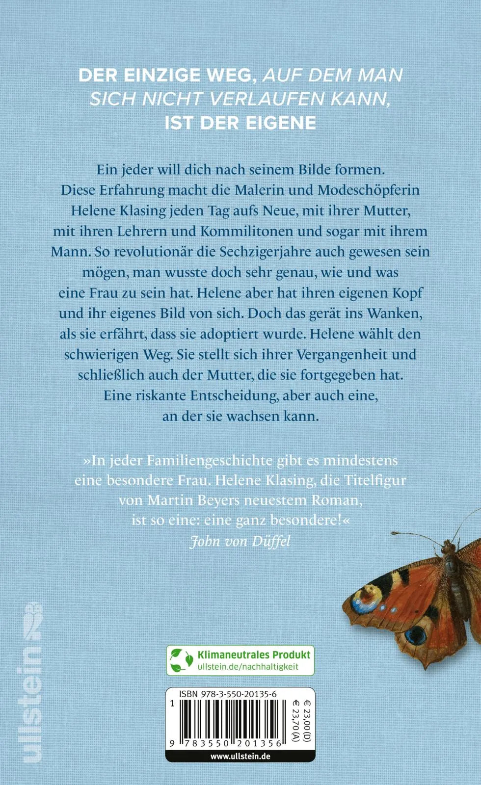 Buchrückseite von 'Tante Helene und das Buch der Kreise' mit Klappentext - Gebundene Ausgabe