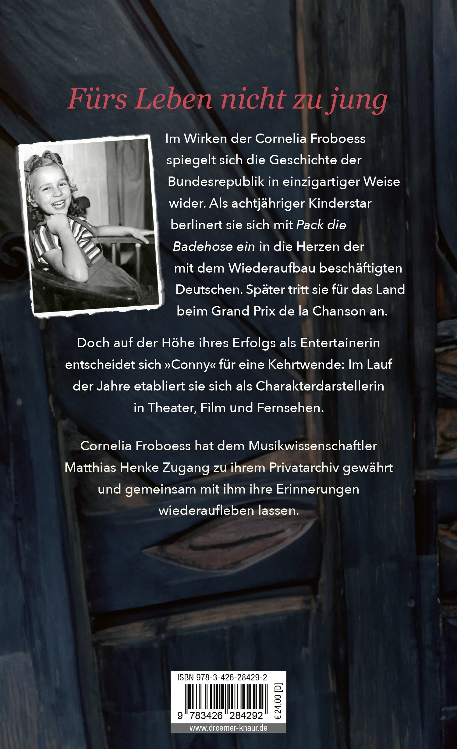 Buchrückseite von 'Tanzen wir die Liebe aus' mit Klappentext - Gebundene Ausgabe