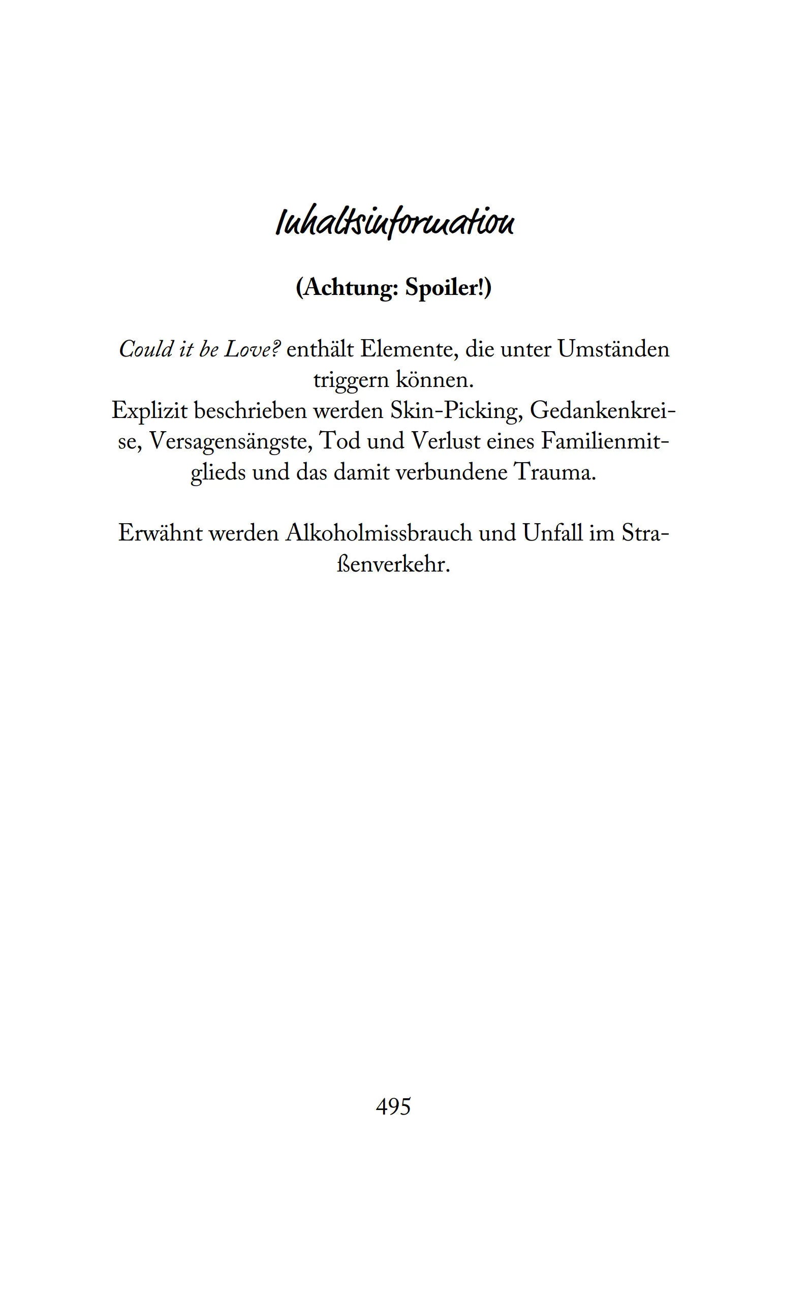 Abbildung von 'Could it be Love?'