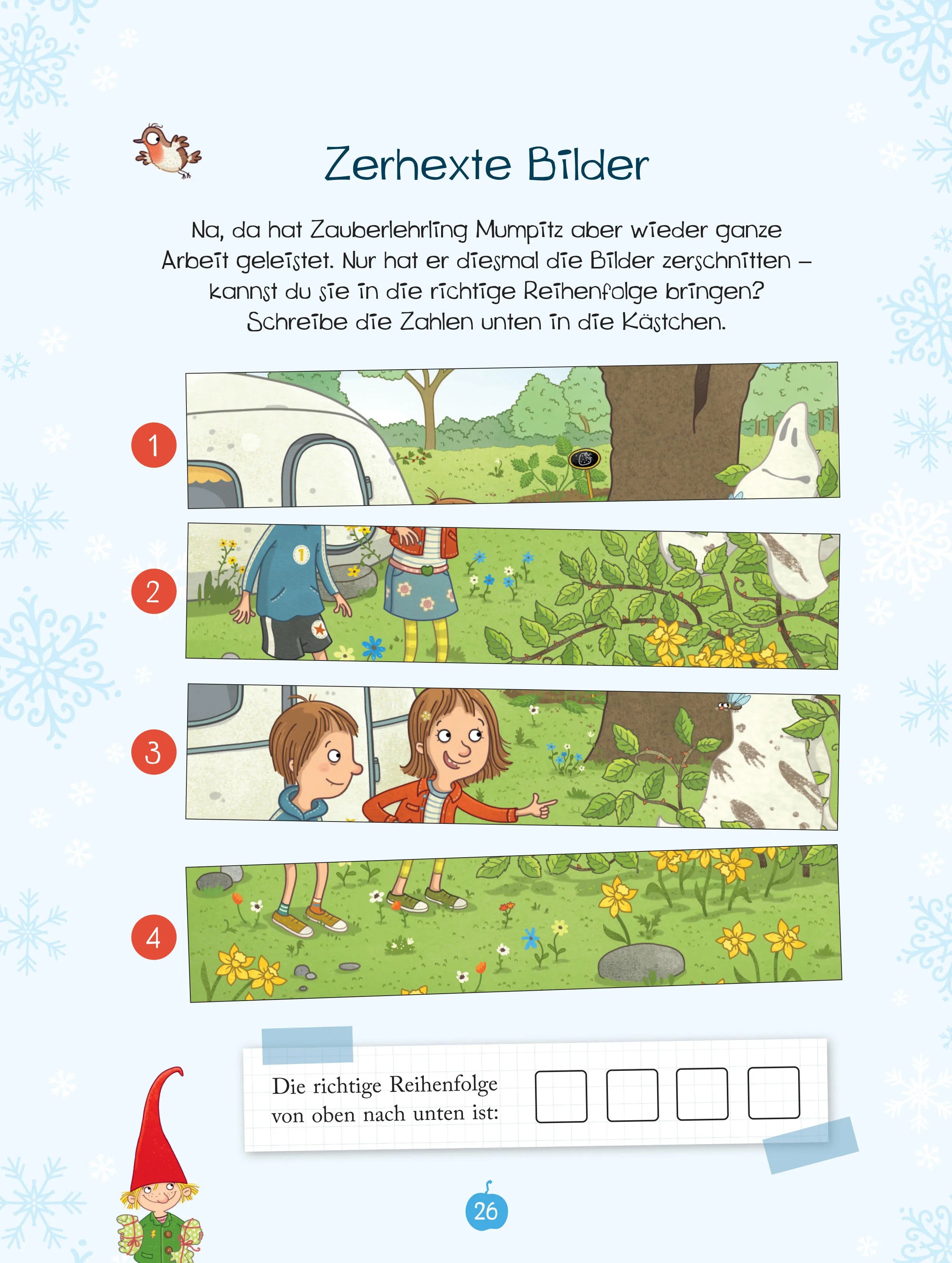 Abbildung von 'Petronella Apfelmus - Zauberstab und Wichteltür. Das große Weihnachtsrätselbuch'