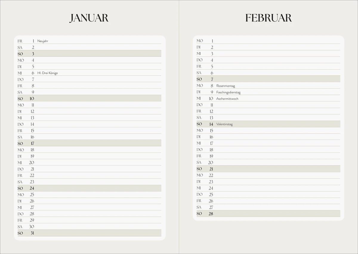 Taschenkalender A5 2027: Blütenmotiv, bestickt, rosa – Ansicht