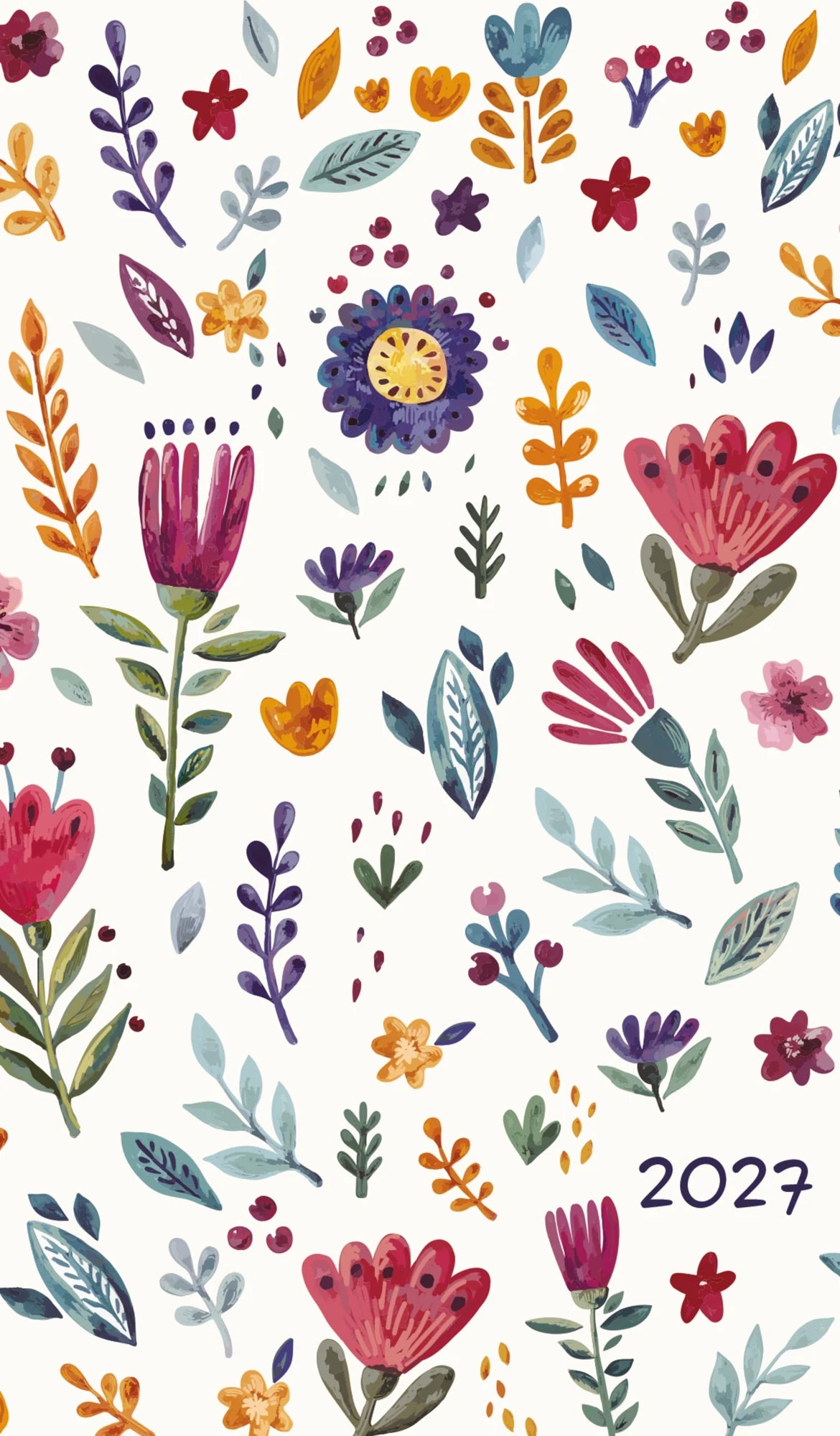 Taschenkalender: Taschenkalender Youngtimer Flowers 2027
