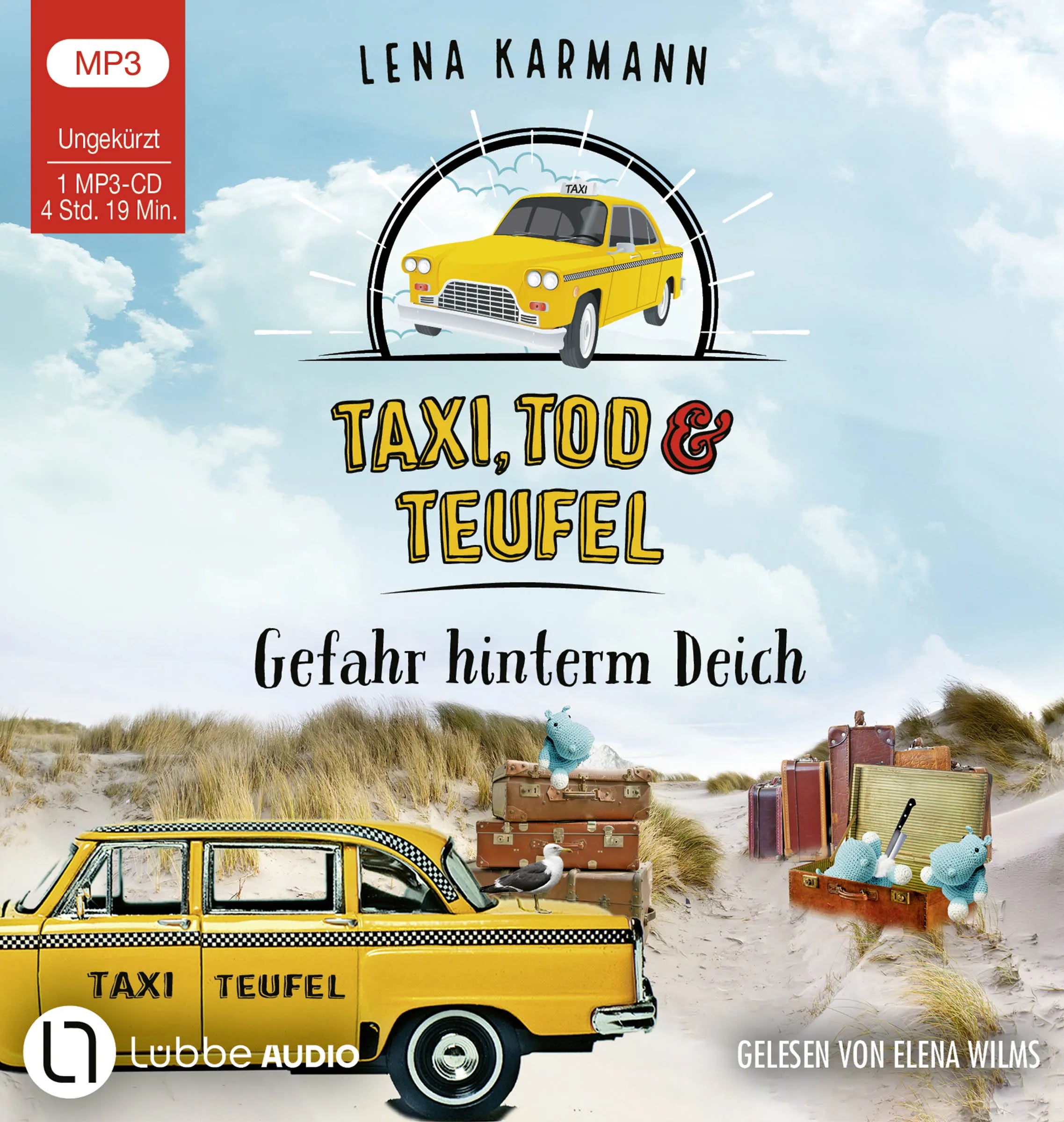 Buchcover von 'Taxi, Tod und Teufel - Gefahr hinterm Deich' - Hörbuch (CD) von Lena Karmann