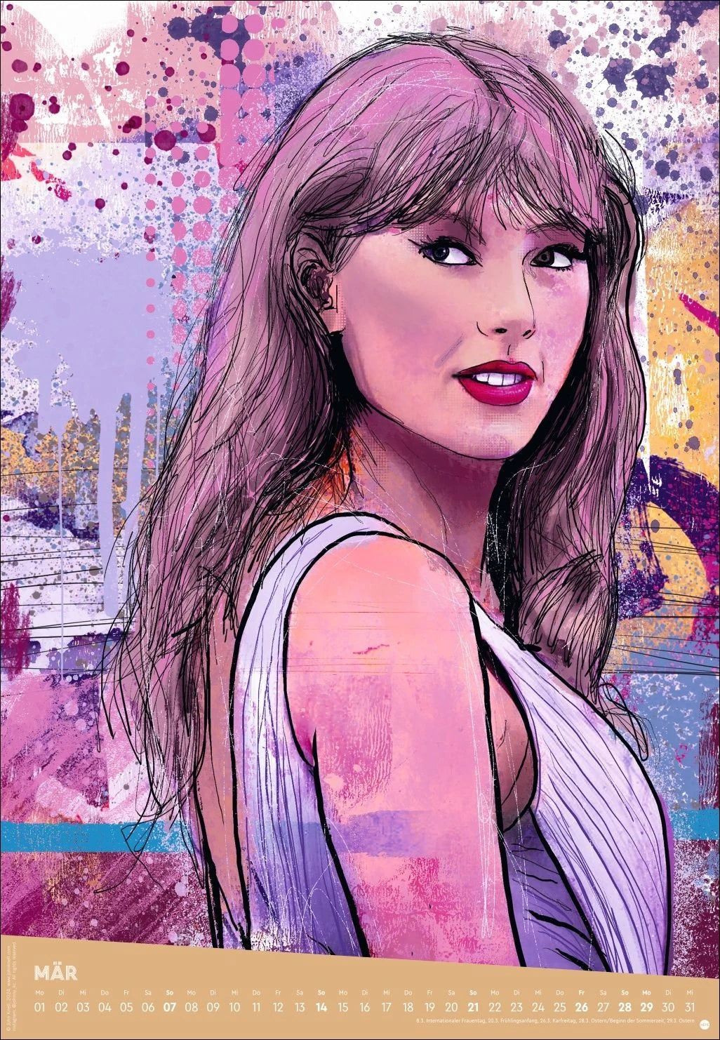 Taylor Posterkalender 2027 – Ansicht