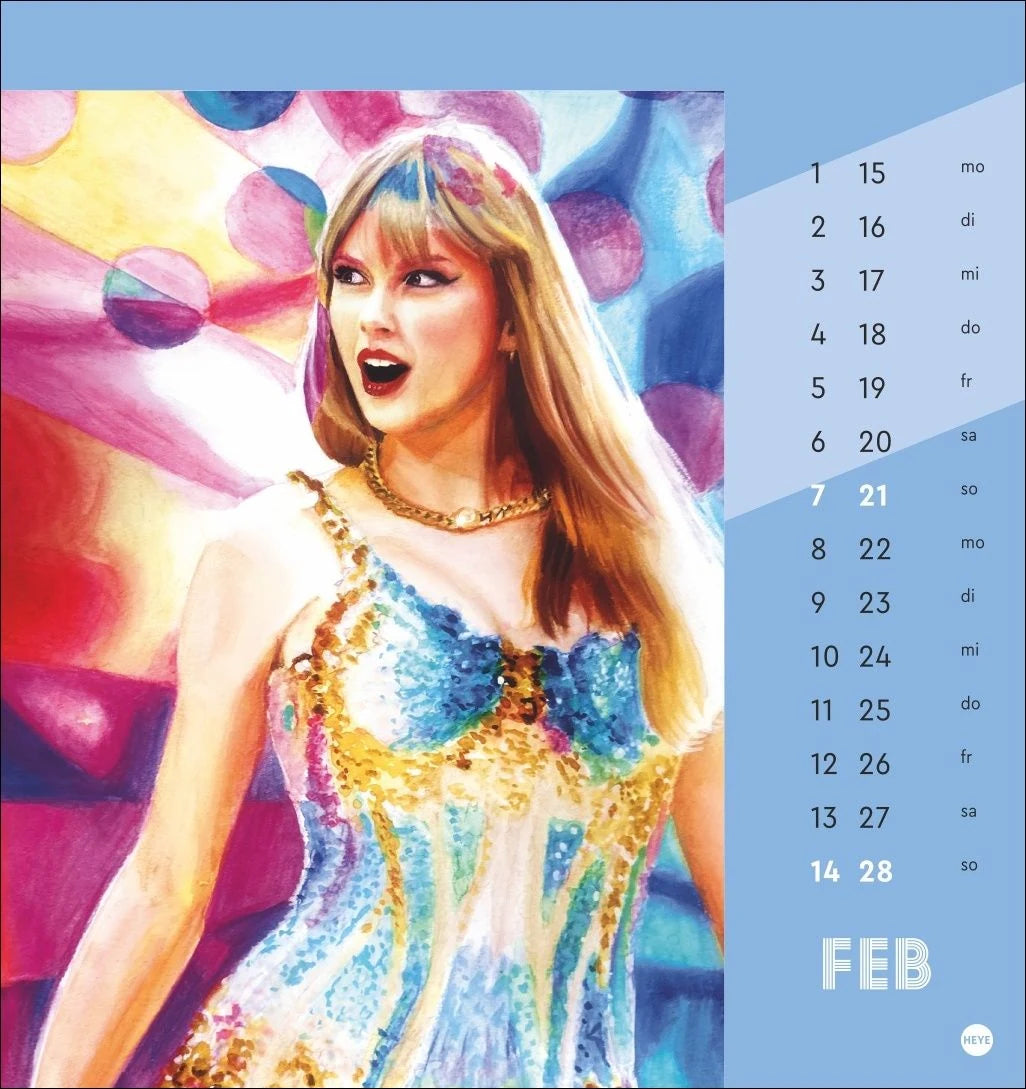 Taylor Postkartenkalender 2027 – Ansicht