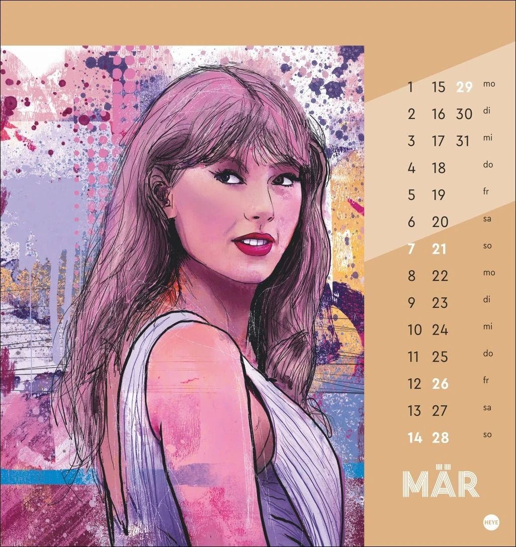 Taylor Postkartenkalender 2027 – Ansicht