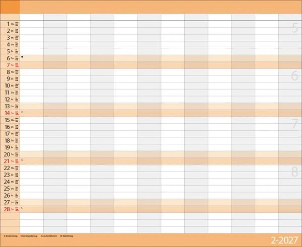 Teamplaner 2027 – Ansicht