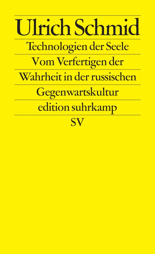 Buchcover von 'Technologien der Seele' - Taschenbuch von Ulrich Schmid