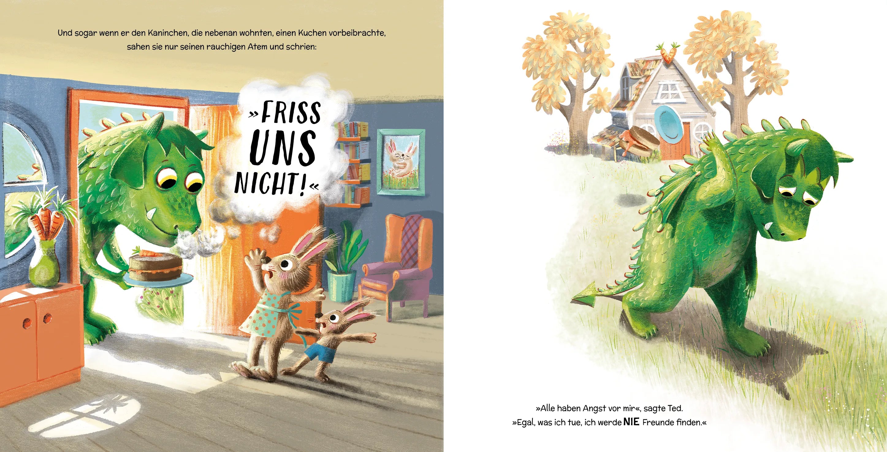Innenansicht von 'Ted, der bärenstarke Drache' - Gebundene Ausgabe