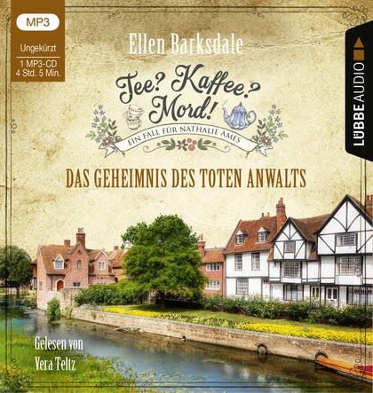 Buchcover von 'Tee? Kaffee? Mord! - Das Geheimnis des toten Anwalts' - Hörbuch (CD) von Ellen Barksdale