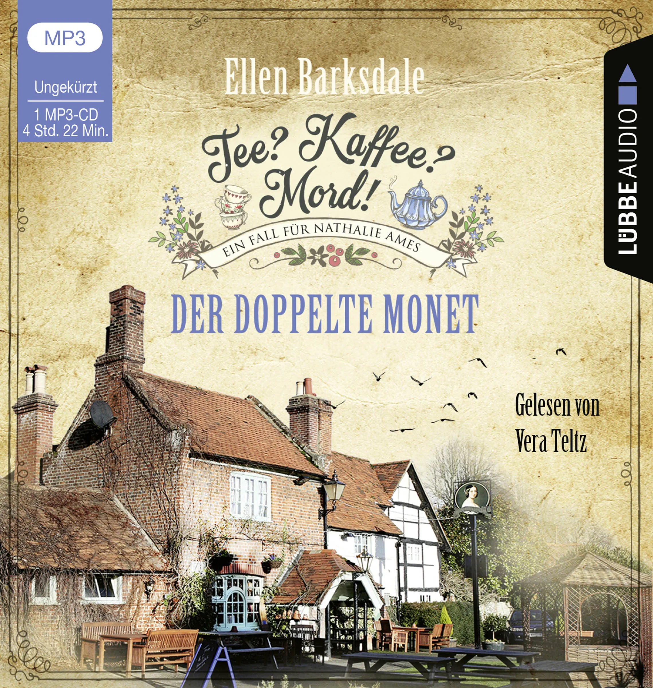Buchcover von 'Tee? Kaffee? Mord! - Der doppelte Monet' - Hörbuch (CD) von Ellen Barksdale