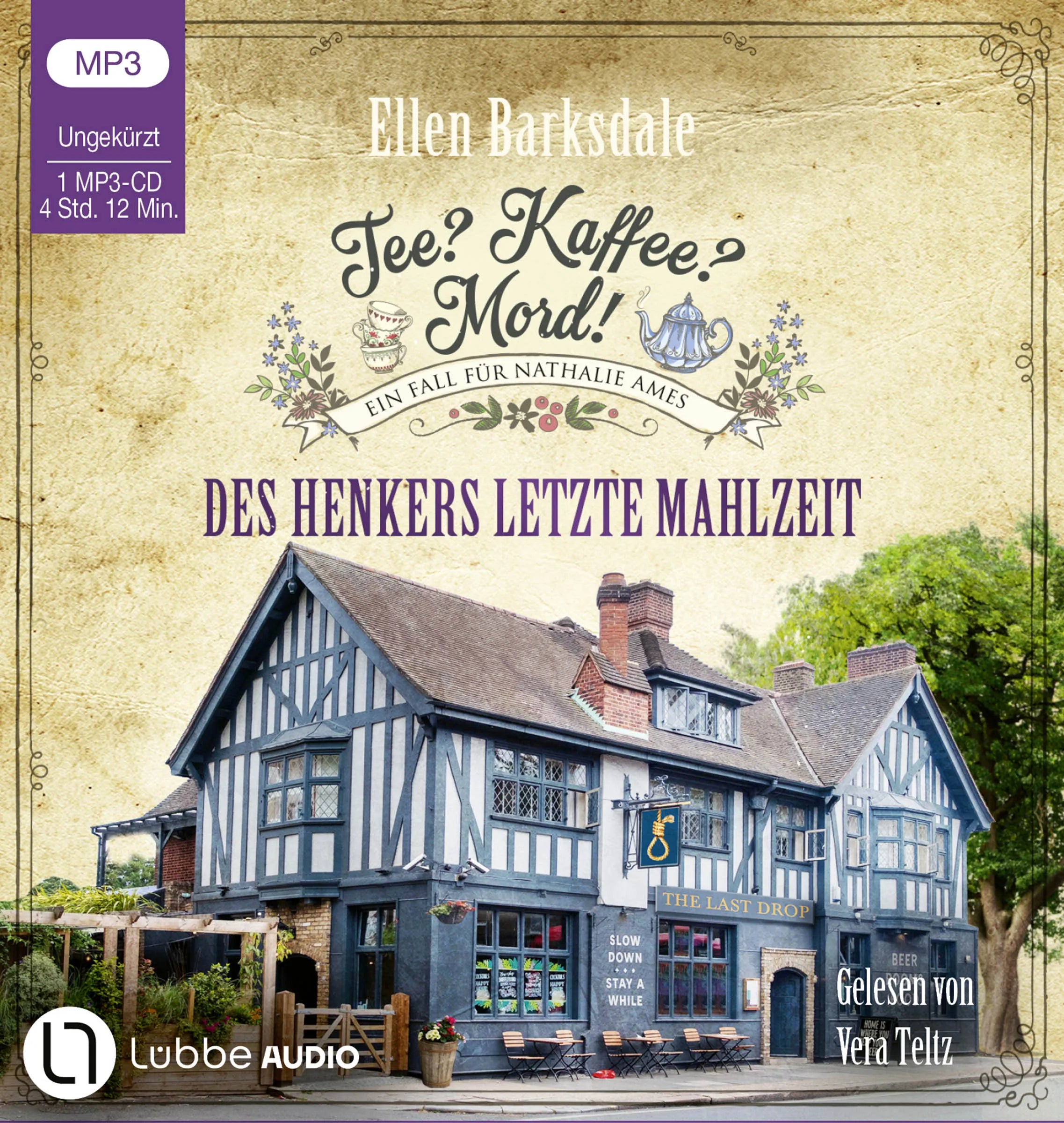 Buchcover von 'Tee? Kaffee? Mord! - Des Henkers letzte Mahlzeit' - Hörbuch (CD) von Ellen Barksdale