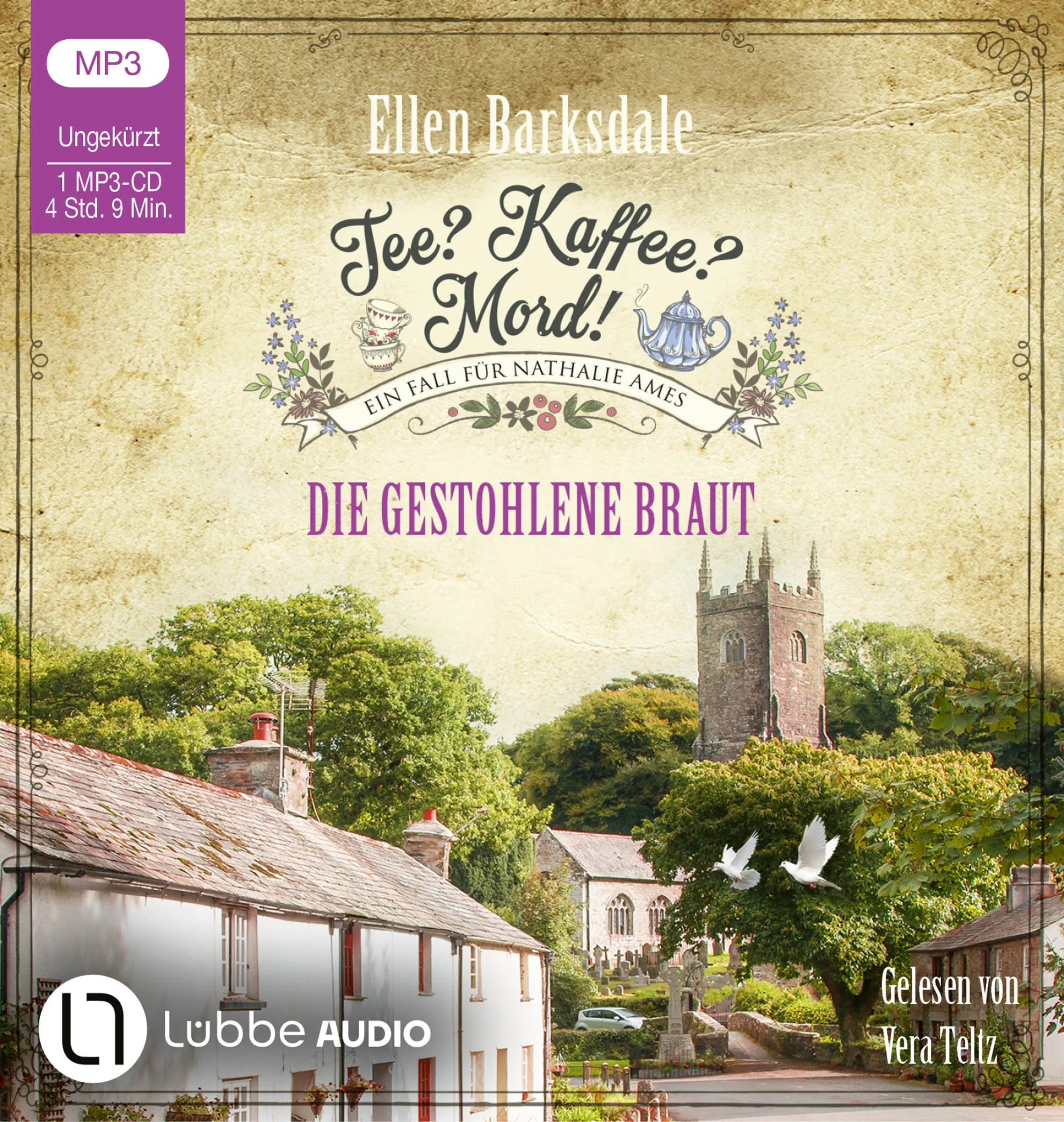 Buchcover von 'Tee? Kaffee? Mord! - Die gestohlene Braut' - Hörbuch (CD) von Ellen Barksdale