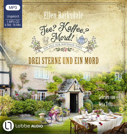 Buchcover von 'Tee? Kaffee? Mord! - Drei Sterne und ein Mord' - Hörbuch (CD) von Ellen Barksdale