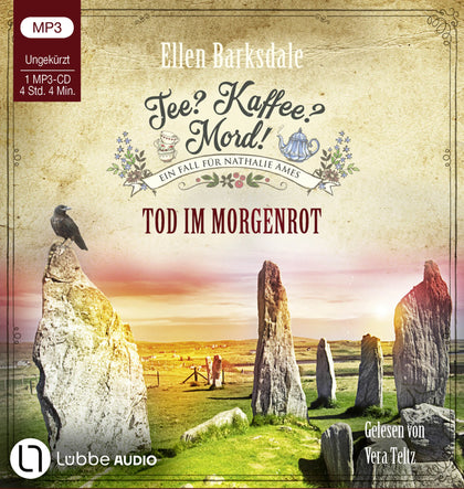 Buchcover von 'Tee? Kaffee? Mord! - Tod im Morgenrot' - Hörbuch (CD) von Ellen Barksdale
