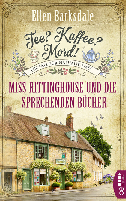 Buchcover von 'Tee? Kaffee? Mord! Miss Rittinghouse und die sprechenden Bücher' - Taschenbuch von Ellen Barksdale