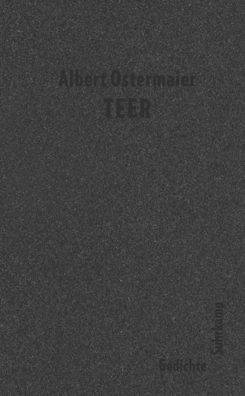 Buchcover von 'Teer' - Gebundene Ausgabe von Albert Ostermaier
