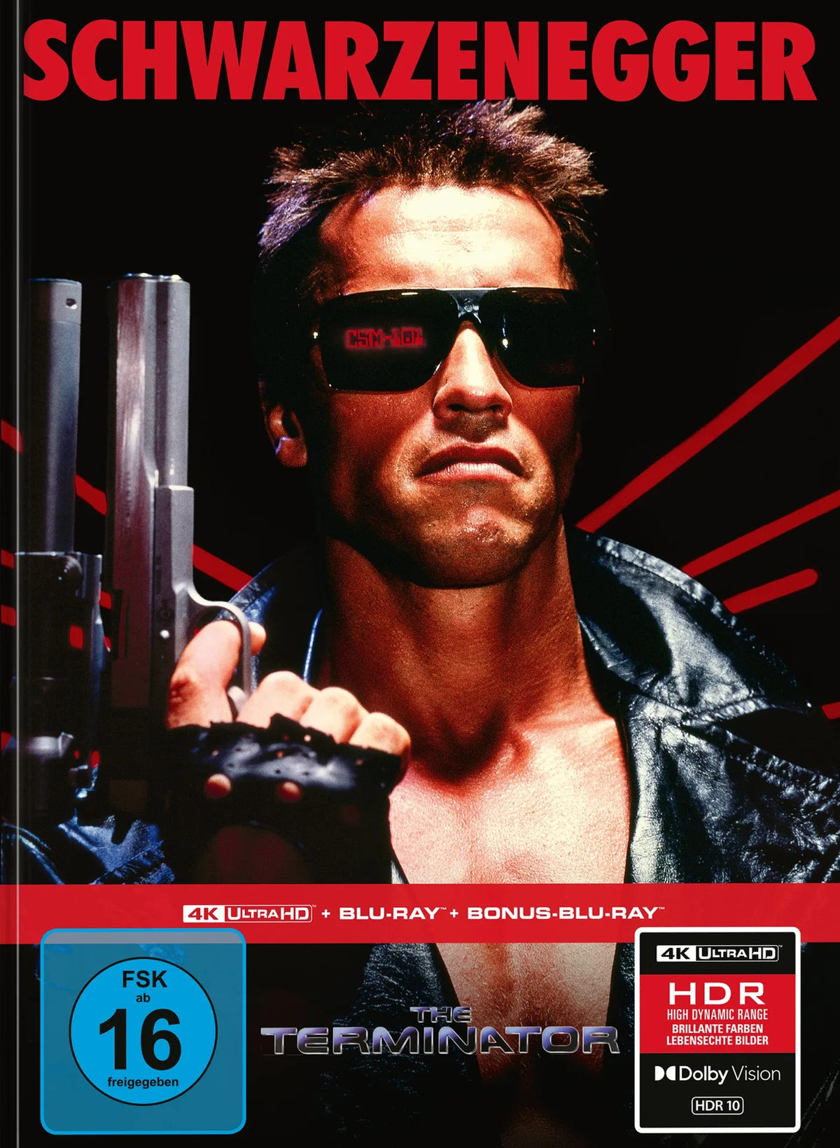 4K UHD Blu-ray-Cover: Terminator - Limitiertes 3-Disc Mediabook Cover A. Regie: James Cameron