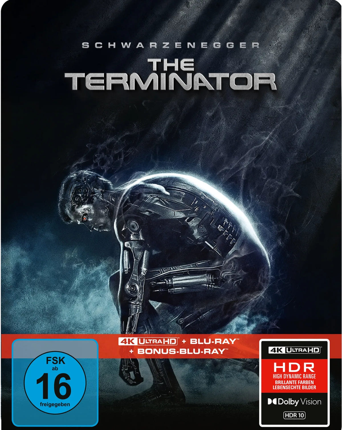 4K UHD Blu-ray-Cover: Terminator - Limitiertes 3-Disc SteelBook Cover B. Regie: James Cameron